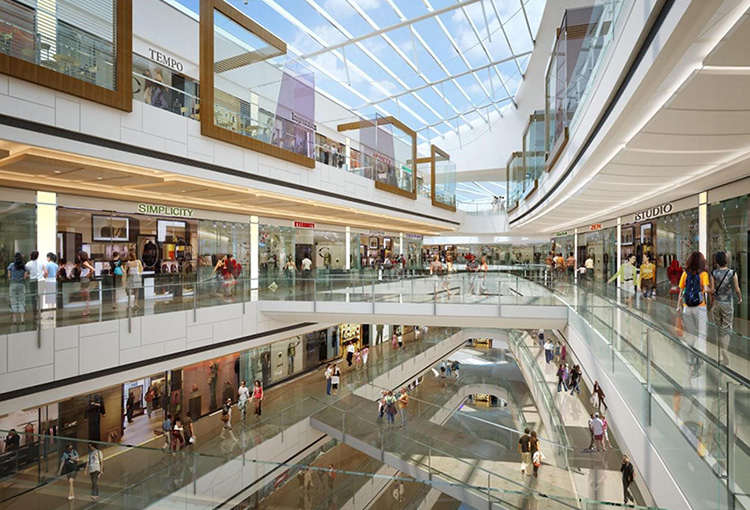 內蒙呼倫貝爾商場電梯幕墻裝飾工程